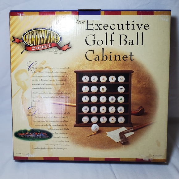 Executive Golf Ball Cabinet Vintage 1997 Ultimate Choice, NIB - Picture 2 of 4